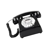 Ce téléphone fixe traditionnel fonctionnel s'associe parfaitement aux lignes téléphoniques standard, ce qui vous permet de passer et de recevoir des appels similaires aux appareils modernes mais avec une touche ancienne. Il comprend une ligne téléphonique et un cordon de combiné pour une configuration simple