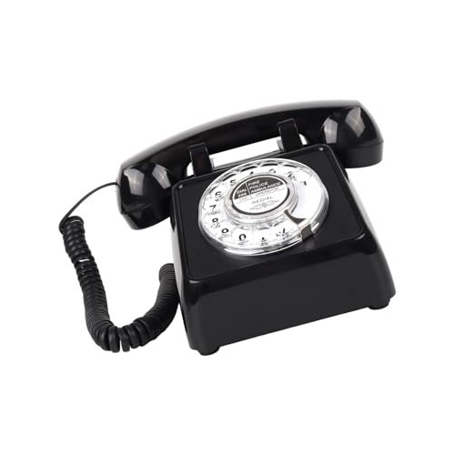 Téléphone bureau à roue rotative avec son fort pour senior