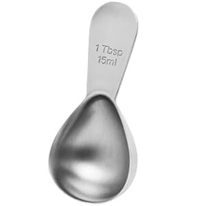 COLETTI Coffee Scoop – Tablespoon Scoop – Stainless Steel Short Handle For Measuring Ground Coffee, Sugar and Baking (1 Tbsp (15ml))