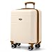 LUGG 15 Inch Jetset Lightweight Travel Cabin Bag Carry On Approved Suitcase ABS Shell Protection Water Resistant & Safe Locking System Easyjet Free Under seat Luggage (45x33x20cm)