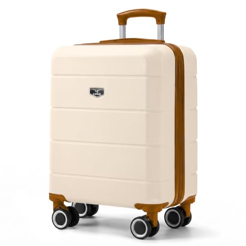 LUGG Jetset 15 Lightweight Cabin Suitcase - EasyJet Underseat Carry On Luggage ABS Hard Shell Scratch-Resistant Finish Secure Lock Smooth 360 Detachable Spinner Wheels (45x33x20cm)