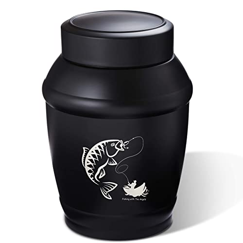 Image of Medium Fishing Urns for Human Ashes Adult Male | Medium Urn for Dad /Men /Father,Decorative Cremation Urn for Men & Women - Memorial Urns for Sharing Ashes