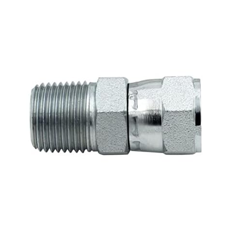 SAE 37 Degree JIC Flare Swivel Fitting/Adapter (3/4" NPTF Male x 3/4" JIC Female) Cover