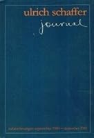 Journal: Aufzeichnungen September 1980-Dezember 1981 3789371483 Book Cover
