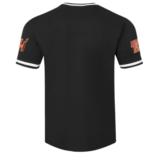 Camiseta NBA de algodón Pro Standard con parches de chenilla en color rojo para coleccionistas 4