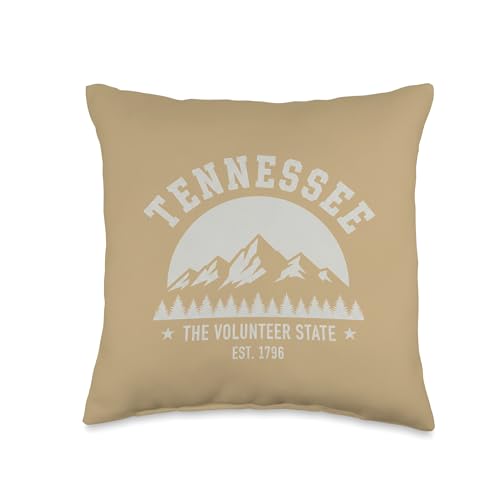 USA Tennessee - The Volunteer State Mountain EST. 1796 Throw Pillow