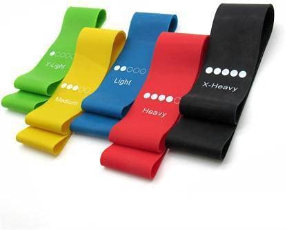 PRT GOLD Population Resistance Loop Bands 5 Latex Latex Resistance Band - 600mm, 5-Piece Set-image-30