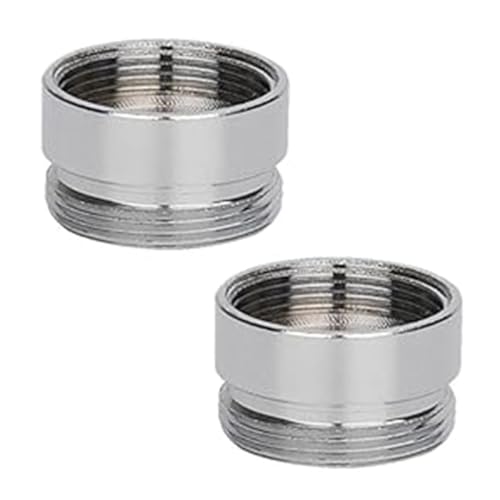 2 Pz Adaptador Roscado Grifo, Adaptador para Grifo de Cocina Metal, Adaptador para Grifo de Cocina Metal, Aluminio Macho Conector de Aireador para Grifo de Fregadero Purificador de Agua Aluminio