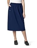 WonderWink Women's Pull On Cargo Skirt, Navy, X-Large