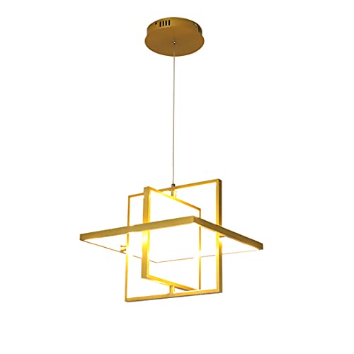 Luminaires suspendus LED 50W carrés à hauteur réglable pour un éclairage de cuisine idéal