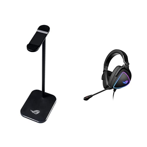ASUS ROG Delta Origin Gaming Headset with Red LED, USB-C and ROG Headset Stand