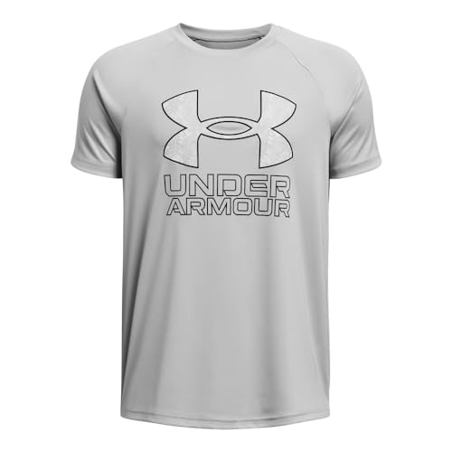 Image of Under Armour Boys' Tech Hybrid Printed Fill Short-Sleeve T-Shirt