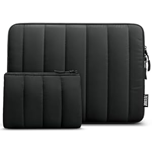 TECOOL 16 Inch Laptop Case Sleeve For MacBook Pro 16 M5 (2026) A3428 A3429, M4/M3/M2/M1 (2024–2019).16 Inch Notebook Lenovo HP Dell Asus Shockproof Splash-Resistant Bag with Accessory Bag,Black