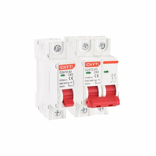 Disjoncteur solaire photovoltaïque DC PV 2P 50A : protecteur circuit électrique