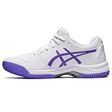 ASICS Damen Gel-Dedicate 7 Clay Sneaker, Weiß/Amethyst, 37.5 EU