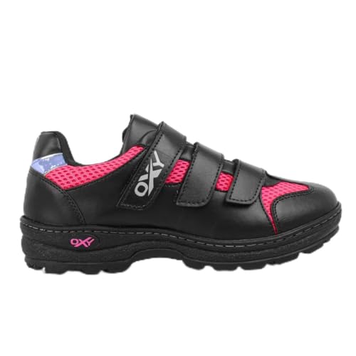 Sapatilha Ciclismo Masculino Feminino Sem Clip de Pedal Oxy Sport (PRETO/ROSA, BR, Adulto, Numérico,