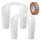 Silicone Nostril Retainer (2 Pack) + Surgical Tape | Nose Splint After Rhinoplasty | Nasal Retainer | Nose Retainer | 100% High Grade Silicone | Nostril Retainer Rhinoplasty (6 & 7)