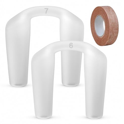 Silicone Nostril Retainer (2 Pack) + Surgical Tape | Nose Splint After Rhinoplasty | Nasal Retainer | Nose Retainer | 100% High Grade Silicone | Nostril Retainer Rhinoplasty (6 & 7)