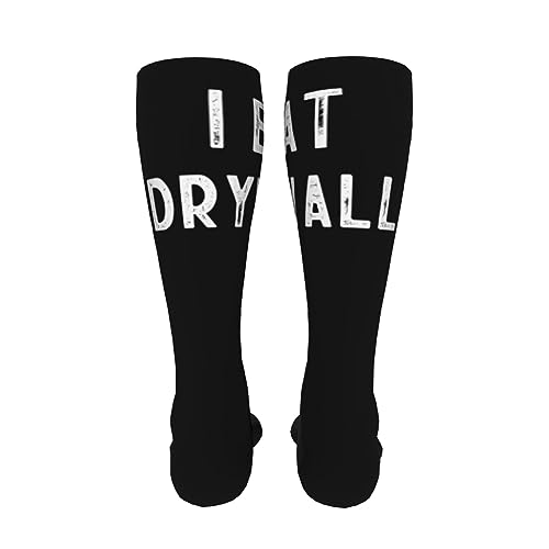 I Eat Drywall Knee High Socks For Women Long Tube Socks Athletic Compression Socks Unisex High Socks Girls4