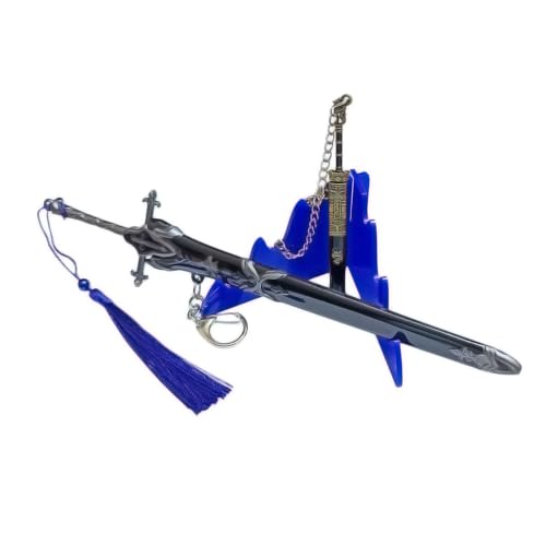 Image of UNSHARPED Metal KATANA Keychain with stand - Multicolor