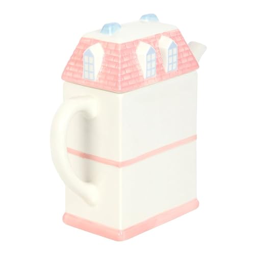 Théière en forme de maison pastel en céramique pour le thé - 3