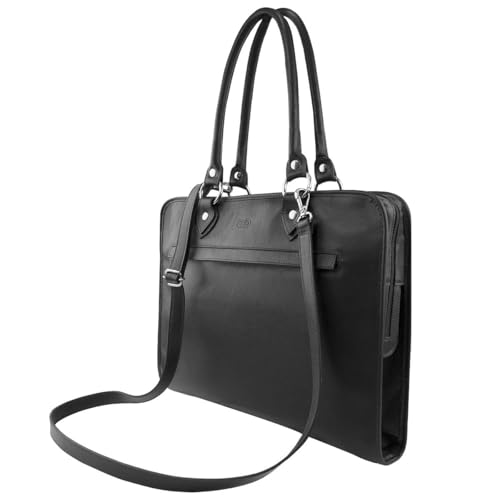 Bolsa Executiva CHARLOTE em Couro (Preto)