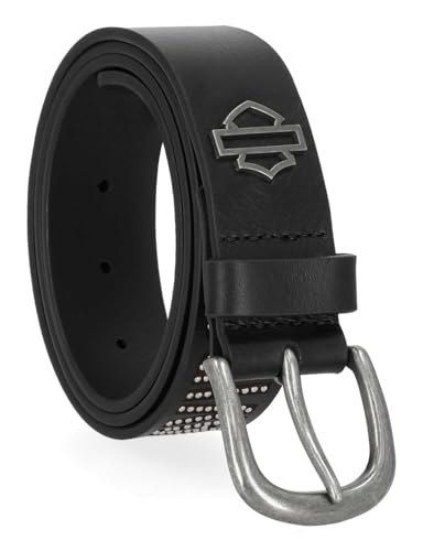 Harley-Davidson Women's Mini Tack Studded H-D Leather Belt, Black2