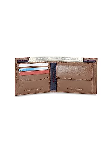 Tommy Hilfiger Brian Men Wallet+Card Case + Key Fob Gift Set for Men - Free Size, Brown 7 31OLJV3pK+L