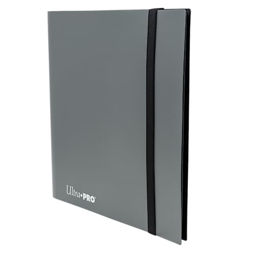 Image of Ultra PRO Eclipse 12-Pocket Smoke Grey PRO-Binder for 480 Cards - Standard Size, Protects Collectible, Gaming, Sports Cards in Ultra PRO Deck Protector Sleeves