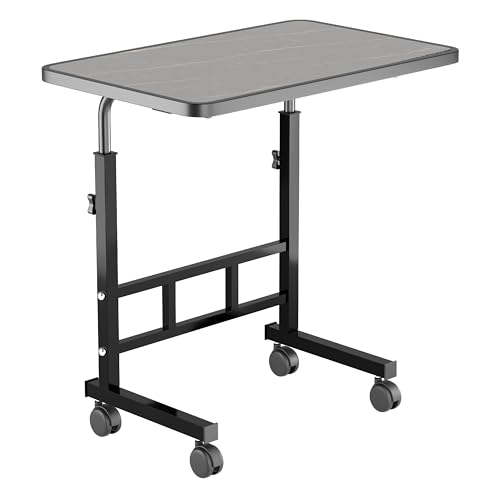 Image of Multi-Purpose Laptop Table, Study Table| Heavy Duty Bed Table| Adjustable for Height, Portable for Office, Work Form Home | DIY Table, Easy to Asembl (ADJ M Dark)