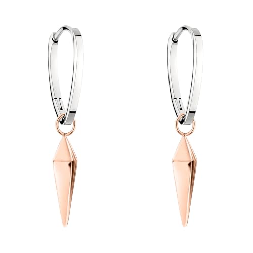 Créoles 3,6 cm Liebeskind Berlin pendentif pendulum acier inoxydable boucle oreille femme