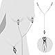 BDSMYEE Luxuriöse Nippelklemmen Kette mit Klitorisklemmen,verstellbarer BDSM Sexspielzeug für Damen Männer,Brust Stimulation Brustwarzenklemmen Schamlippenklemmen (silber)
