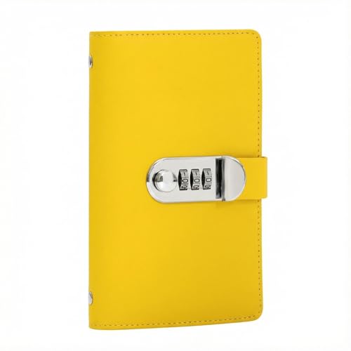 SUSOYAOCHEN 100 Envelope Challenge Binder with Lock, Savings Challenges Book with Envelopes, Envelopes Money Saving Challenge Savings Binder Successfully Reach Your Savings Goals (Yellow B)