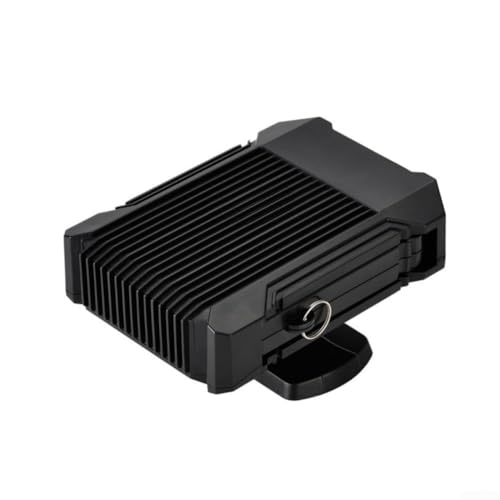 Floweringbeter Ventilador portátil de 12 V para coche de 150 W con rotación de 360 grados para descongelar y ventilar, material ABS robusto y cable largo con protección contra sobrecalentamiento de