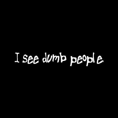 I See Dumb People Cache de prise Noir 3dRose LLC 2 plots