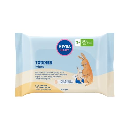 NIVEA BABY Biologisch abbaubare Toddies, 1 x 57 Stk.