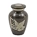 American Pride Keepsake Cremation Urn for Ashes, Brass, Gray Urn, Keepsake Sized Cremation Urn, 3 Inches High