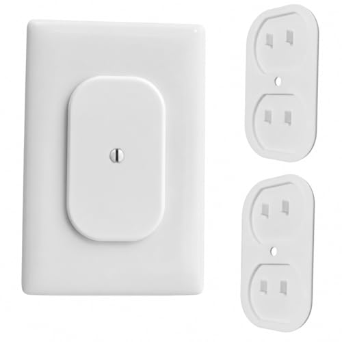 Baby Proof Outlet Cover Locks – Tamper Resistant Duplex Outlet Safety Covers – Screw-On Decorative Wall Plate Guard for Child & Toddler Protection – Easy Install Electrical Socket Shield (Multi-Pack)