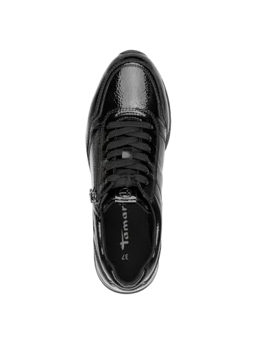 Tamaris Damen Sneaker Synthetik, schwarz, 40 EU – Ansicht 2