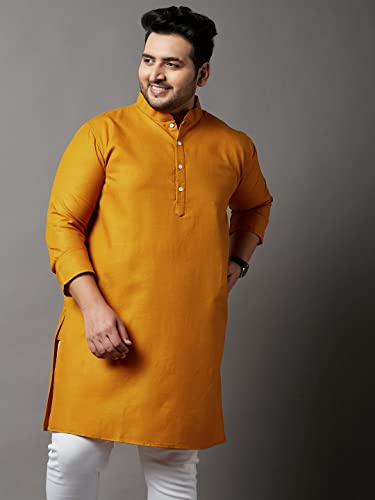 Image of Bigbanana Plus Size Men Regular Fit Kurta