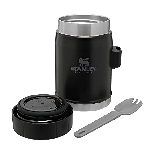 Stanley 10-09146-003 The Heritage Vacuum Food Jar Matte Black 14Oz thumb #1
