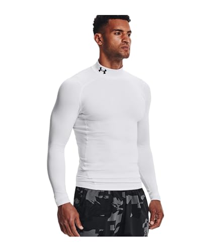 Under Armour Baselayer ColdGear Comp Mock Underwear Longseeve Weiss, 4XL-T Herren – Ansicht 1