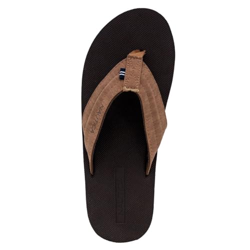 Image of Nautica Men's Flip Flop Shower Sandals Slides - Comfortable Waterproof Beach Footwear Slip-On Thong (Medium /Wide Width)