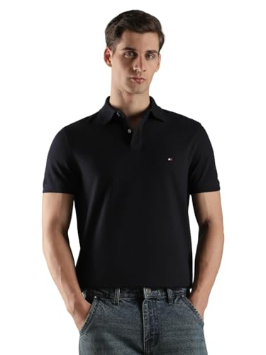 Image of Solid Regular fit Cotton Polo t-Shirt