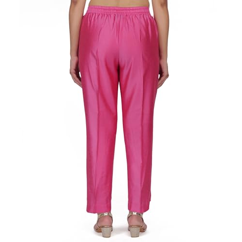 Image of Trouser Pants for Women,Stylish Trousers for Woman for Kurti Relaxed & Regular Straight fit Palazzo,Ethnic Bottom Formal Pants for Women Office wear Casual & Daily Use