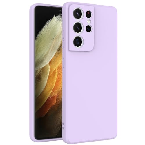 Image of for Samsung Galaxy S21 Ultra Case Purple, Scratch Resistant with Soft Touch, Slim Thin Phone Cover for Samsung Galaxy S21 Ultra
