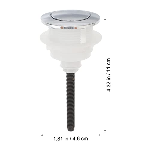 Doitool Toilet Tank Button Toilet Push Button Toilet Push Flush Button Water Valve With Thread Diameter For Most Dual Flush Toilet With 48Mm Hole In The Cistern Lid #TOP3