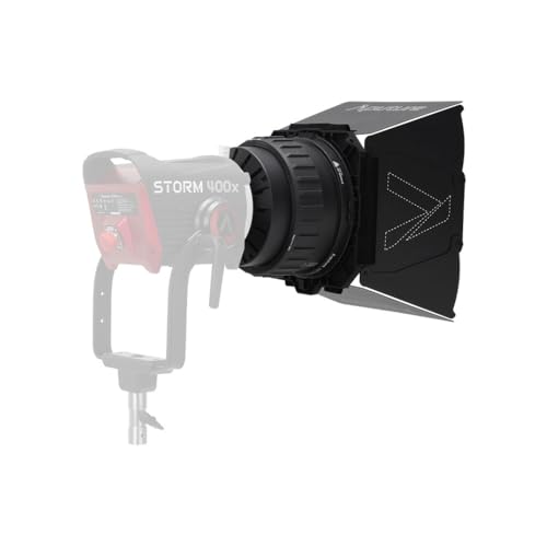 Aputure CF7 Fresnel- und Barndoors-Kit – 7-Zoll-Bowens-Mount-Fresnellinse für Storm 400x, inkl. Barndoors und Transporttasche