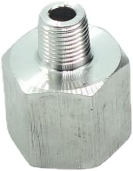1 Piece 1/8 NPT Male Pipe x 3/8 NPT Female Pressure Gauge Adapter Stainless 304 Barstock Pipe Fitting Adapter