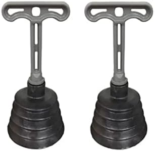 Kit 2 Desentupidor de Pia Sanfonado Reforçado em Borracha com Cab...